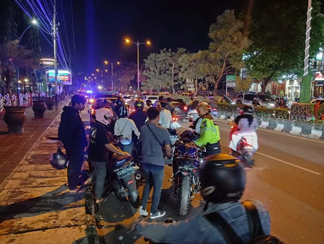Polres Banjarbaru Sita 14 Motor Pelaku Balap Liar