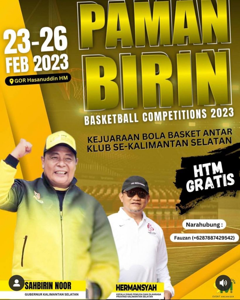 Basketball Competition Paman Birin Cup 2023 Siap Digelar