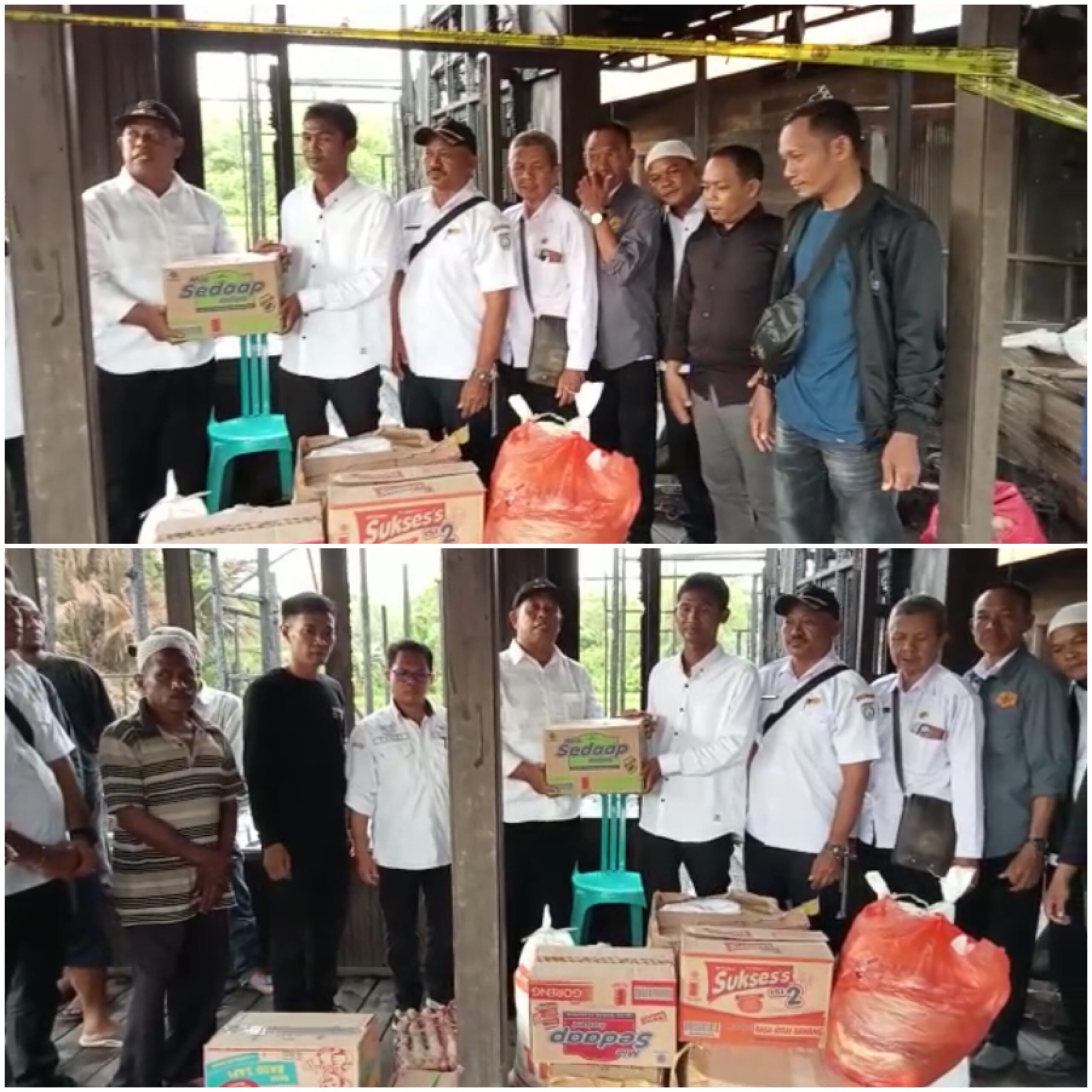 APDESI Astambul Salurkan Bantuan Korban Kebakaran di Sungai Aning