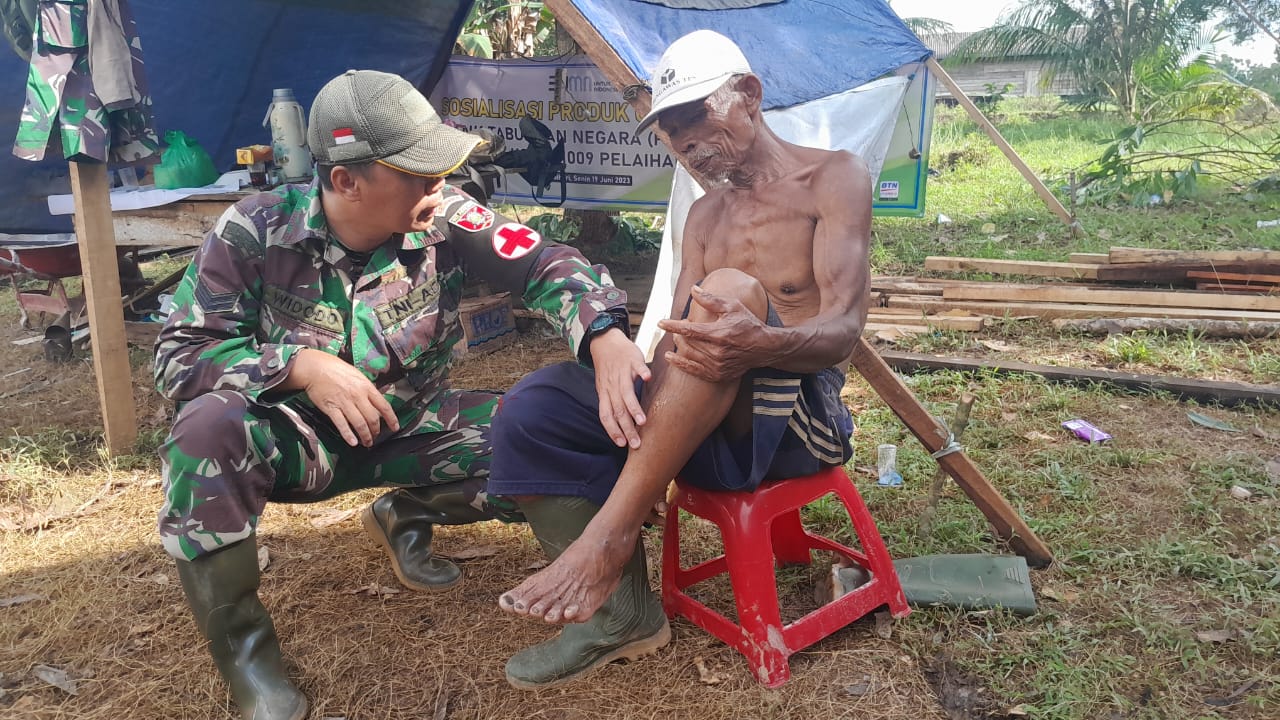 Tumbuhkan Jiwa Nasionalisme, Satgas TMMD Berikan Penyuluhan Wasbang