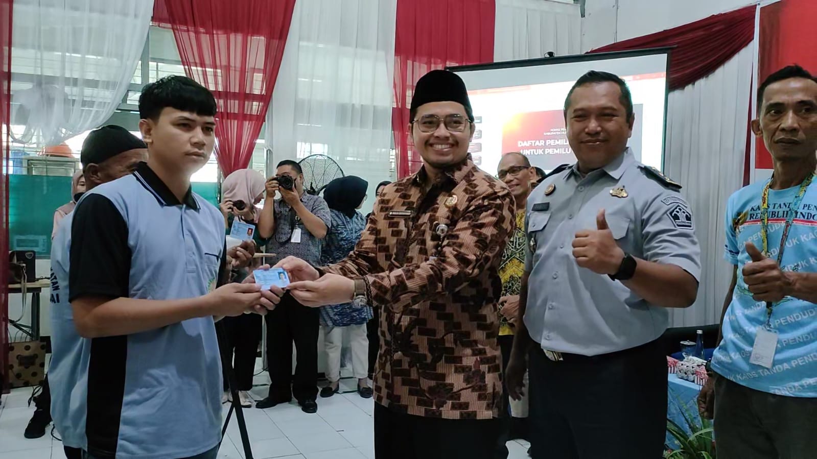Warga Binaan Rutan Kelas IIB Barabai Ikuti Sosialisasi Pemilu 2024 Bersama Bupati HST