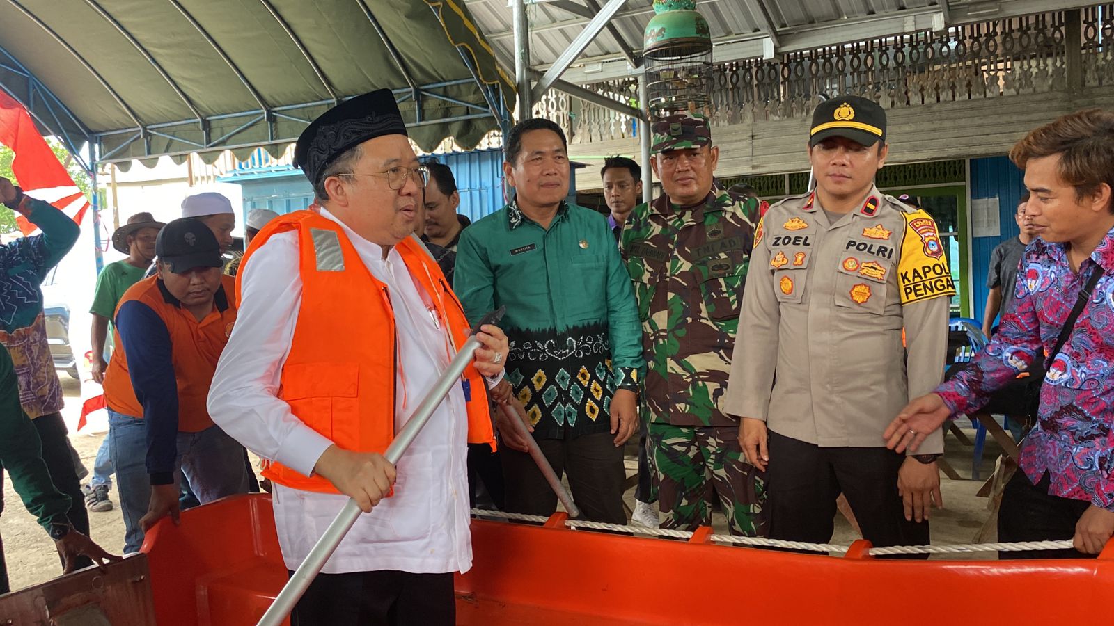 Perahu Fiber Dipersiapkan di Pengaron