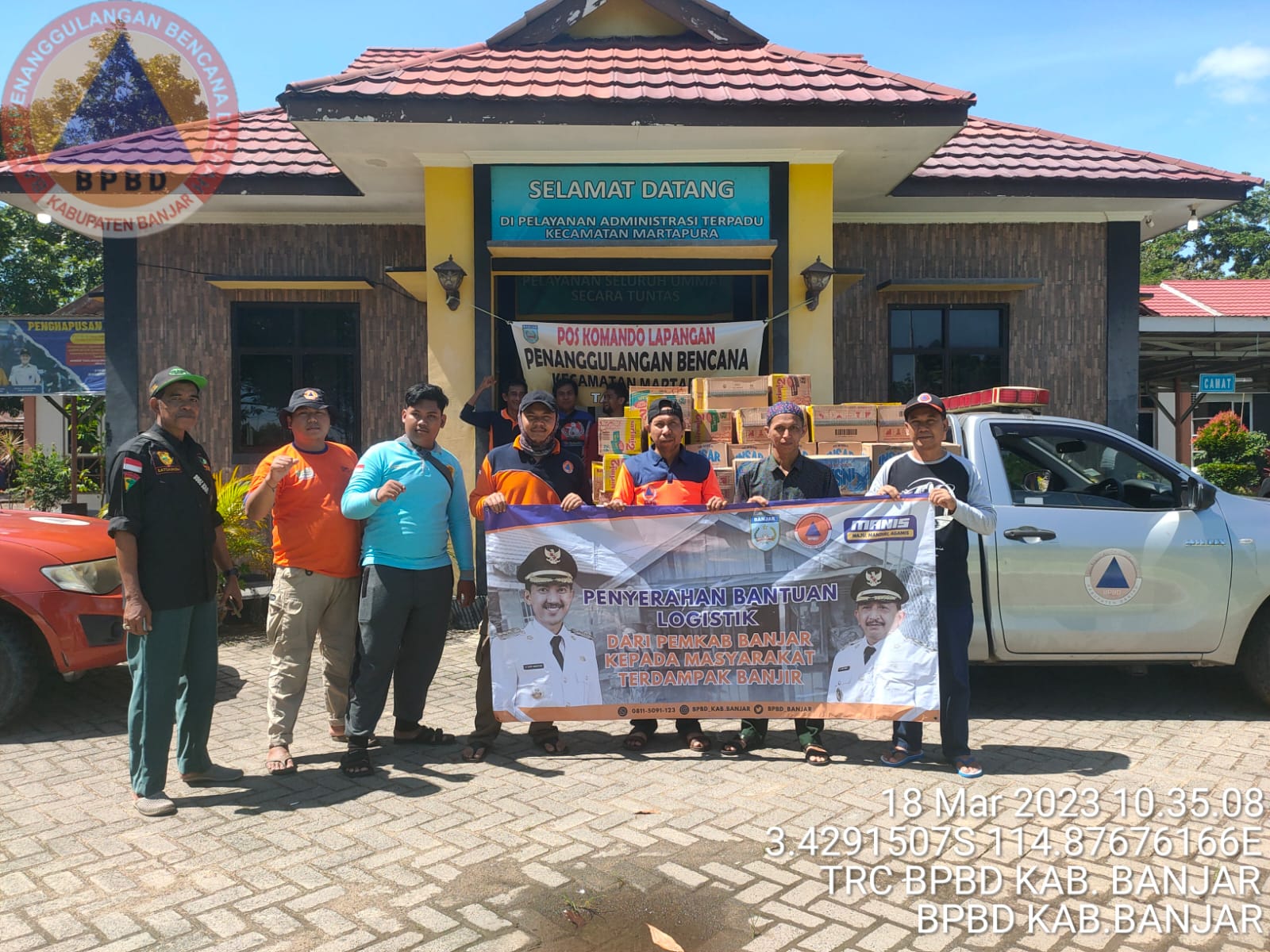 BPBD Banjar Terus Salurkan Bantuan Untuk Warga Terdampak Banjir