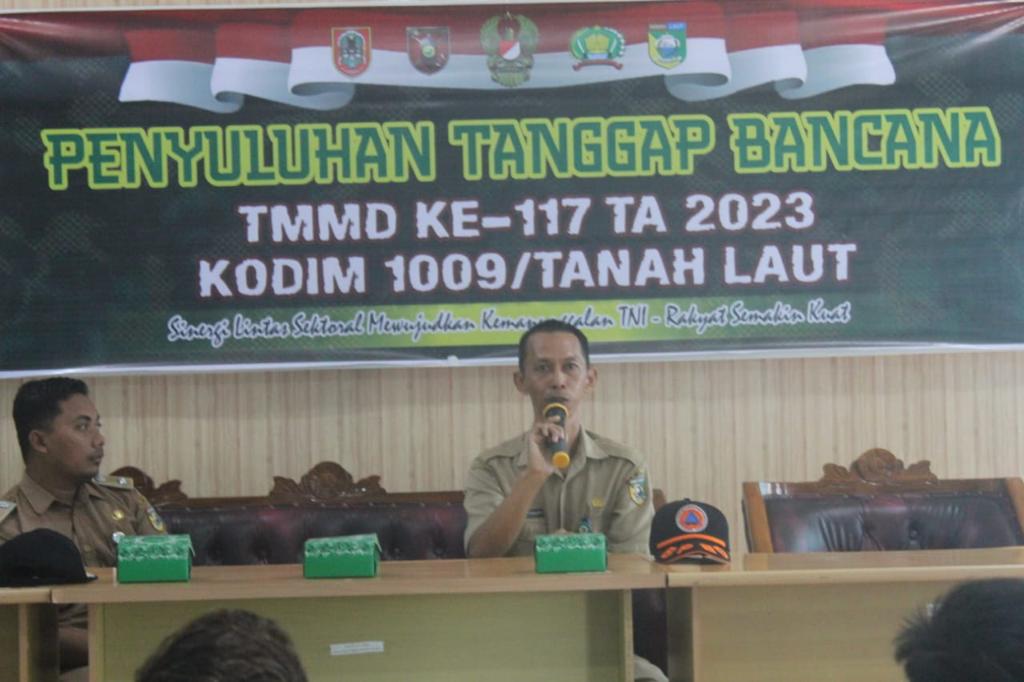 Satgas TMMD Gandeng BPBD Tala Berikan Penyuluhan Gulben Kepada Masyarakat