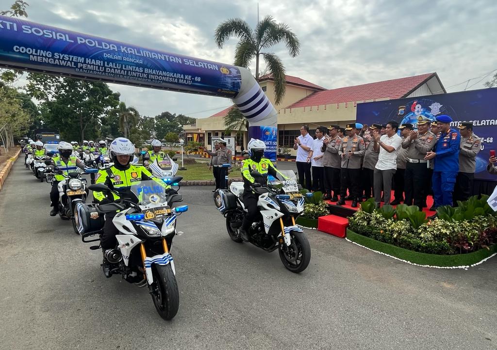 Polda Kalsel Rayakan Hari Lalu Lintas Bhayangkara ke-68 dengan Kegiatan Sosial