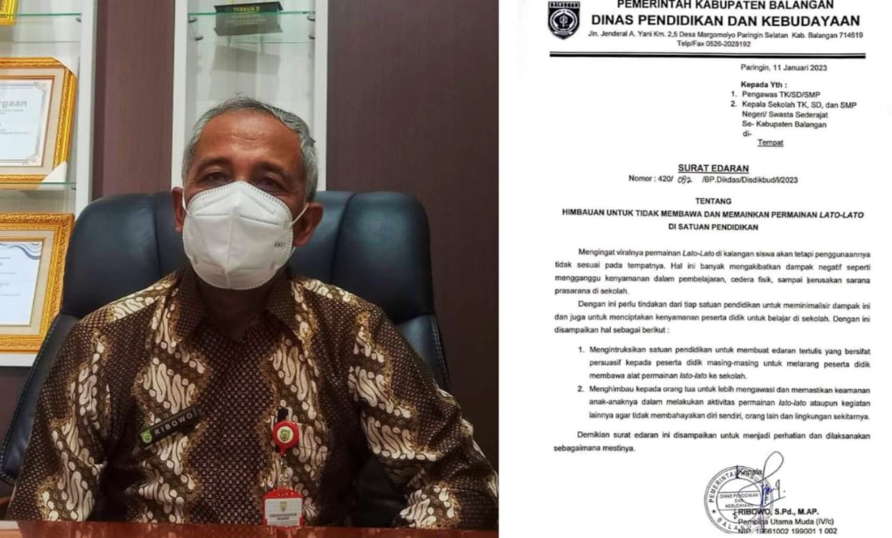 Disdikbud Balangan Larang Siswa Bermain Lato-lato di Lingkungan Sekolah