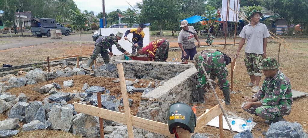 Pembangunan Pos Kampling, Di Targetkan 10 Hari Rampung