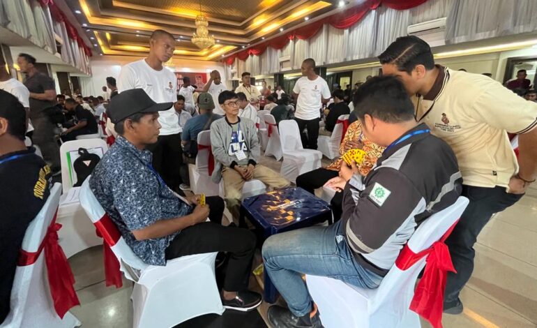 Gelar Olahraga Asah Otak, Turnamen Domino Kapolda Cup diikuti 256 Peserta dari 13 Kabupaten dan Kota