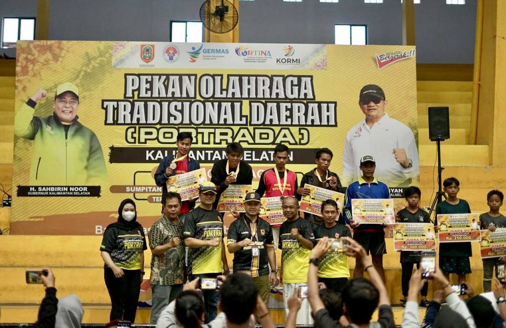 Banjarmasin Juara Umum Pekan Olahraga Tradisional Daerah Kalsel 2023