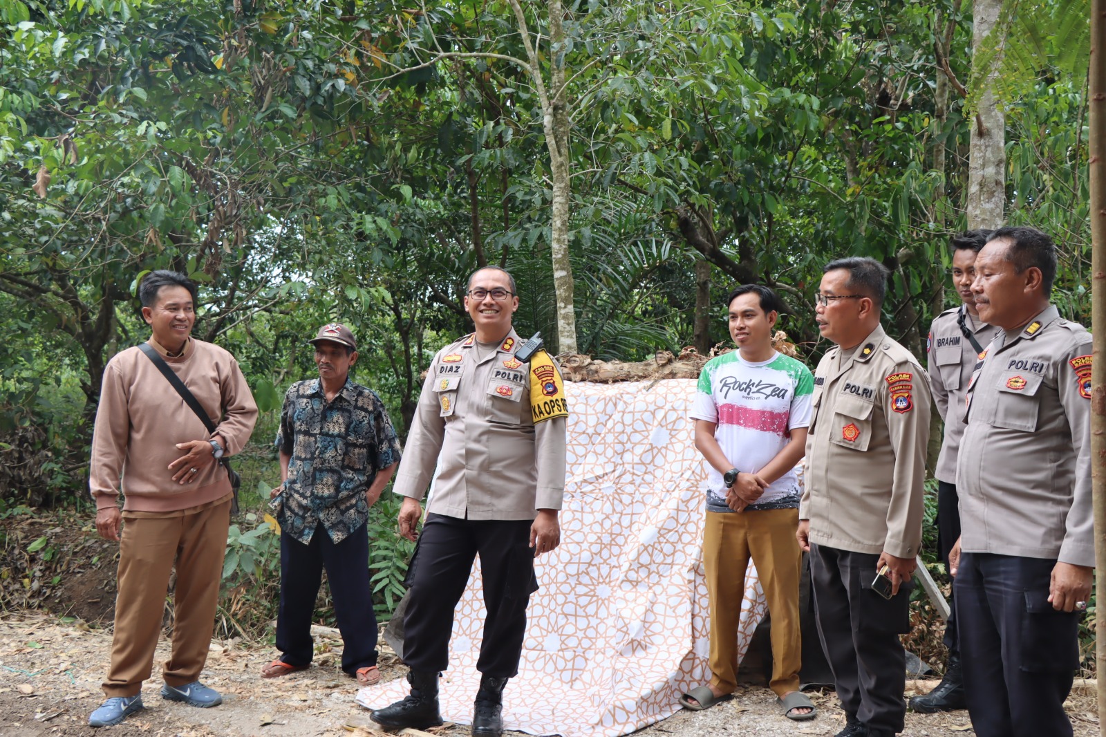 Kunjungan Kapolres Barito Kuala ke Pembuatan Sumber Air Bersih