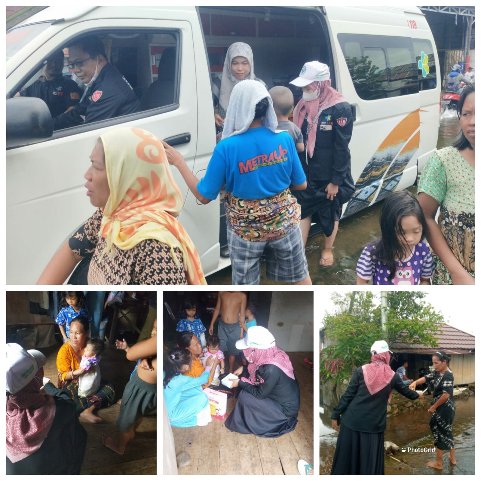 UPTD PSC 119 Dinkes Banjar Berikan Layanan Kesehatan Untuk Warga Terdampak Banjir