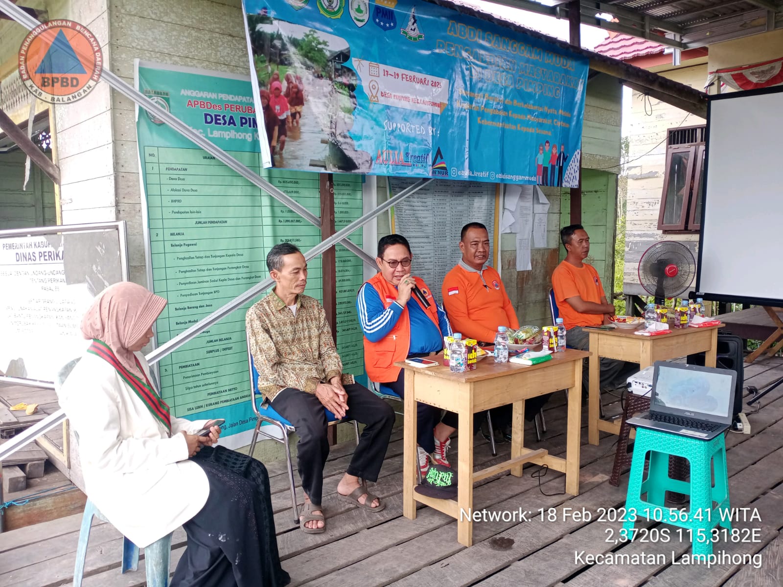 BPBD Balangan Sosialisasi Antisipasi Dan Kesiapsiagaan Bencana Banjir Di Desa Pimping