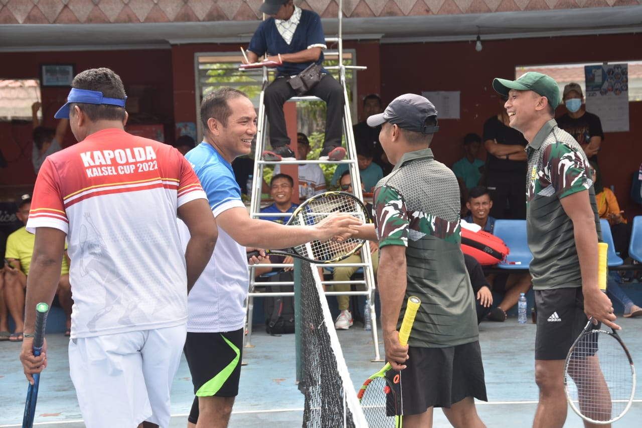 Turnamen Tenis Lapangan HUT Hari Bhayangkara Ke-77 Polda Kalsel Resmi Ditutup
