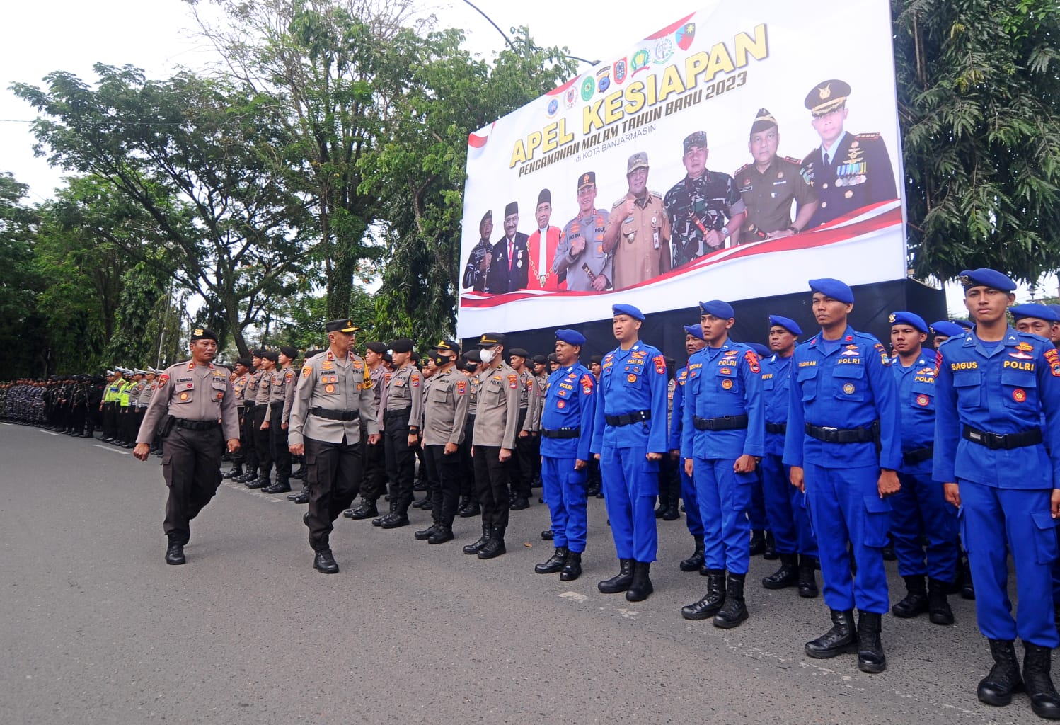 Ada 66 Titik Pusat Keramaian, Polda Kalsel Siagakan 1.100 Personel Amankan Malam Pergantian Tahun