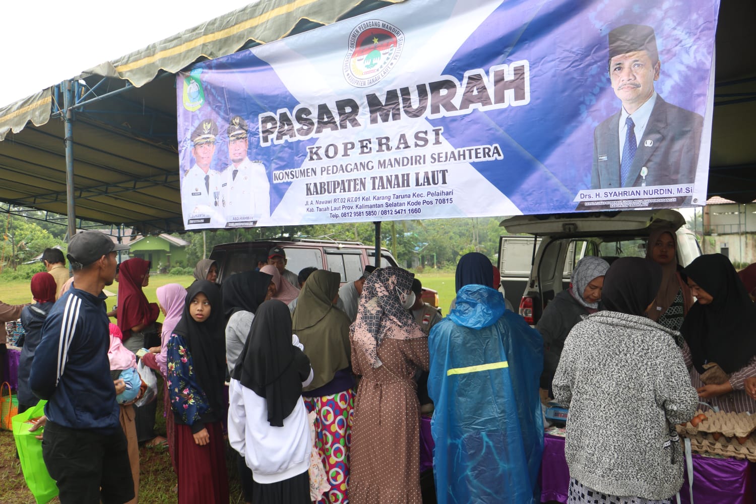 Pasar Murah di Desa Gunung Makmur Ramai DIserbu Warga