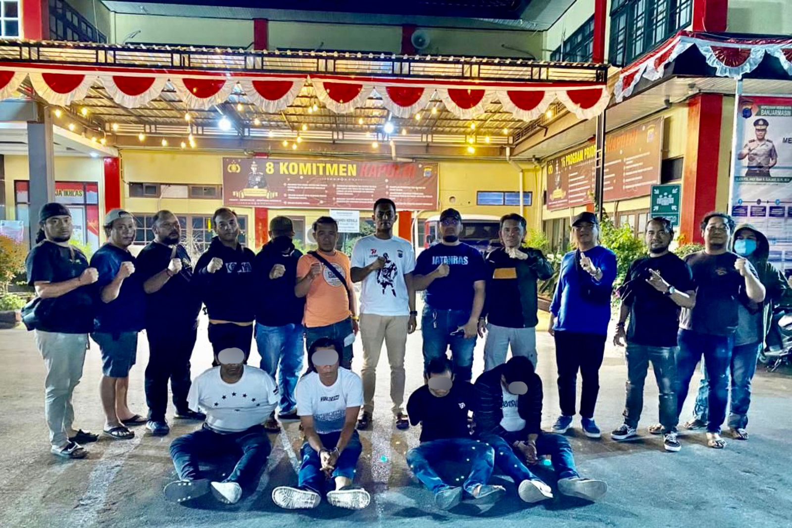 Polresta Banjarmasin Ringkus 4 Oknum Debt Collector