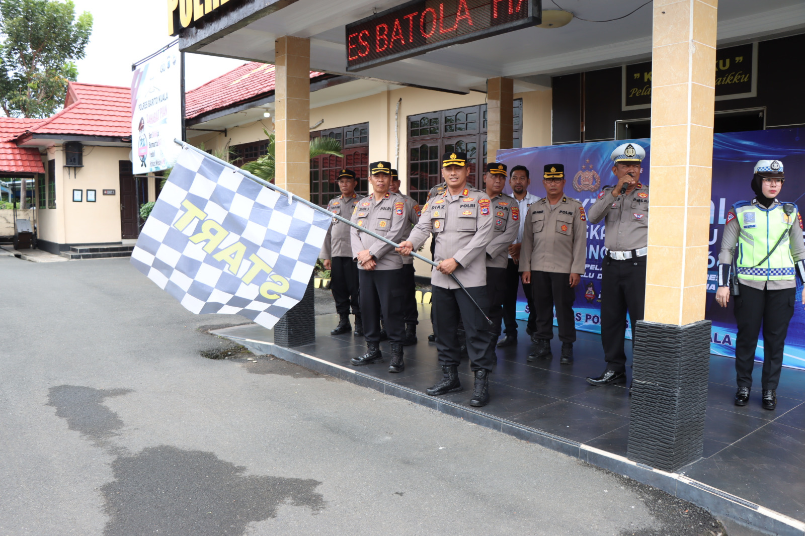 Polres Barito Kuala Gelar Pelepasan Bakti Sosial , Peringatan Hari Lalu Lintas Bhayangkara ke-68