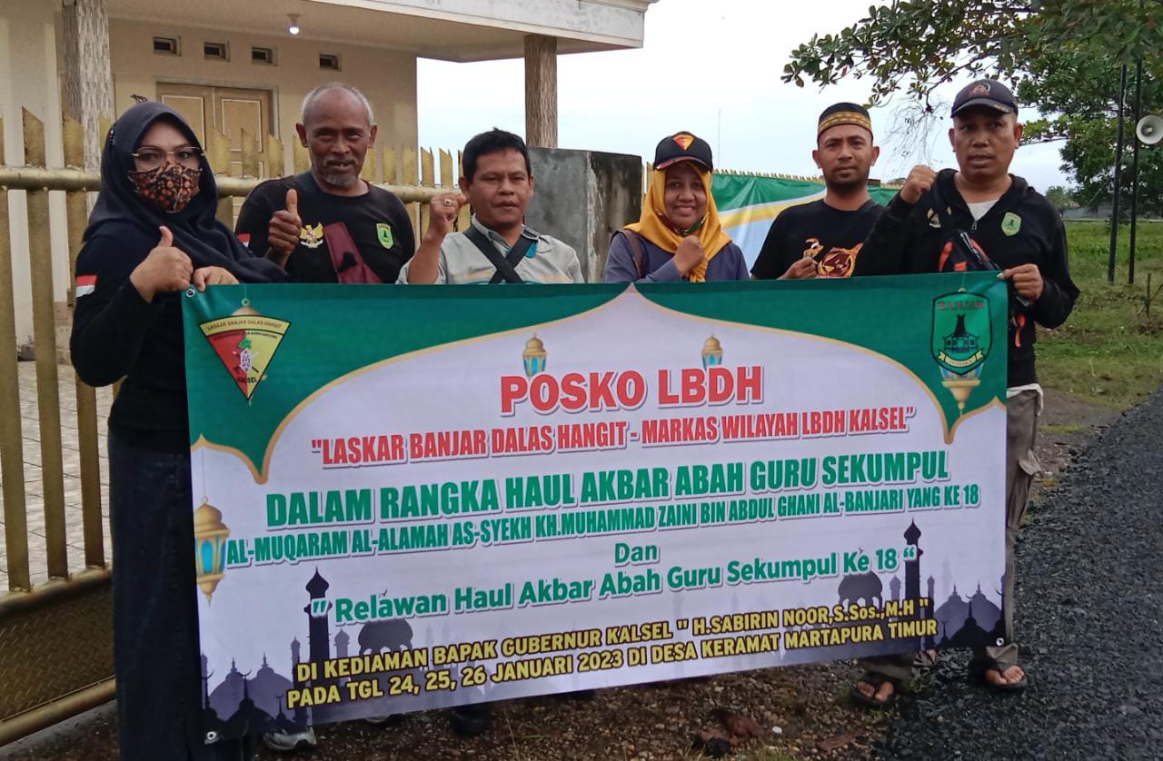 LBDH Kalsel Bergabung Dengan Relawan Haul Akbar Abah Guru Sekumpul