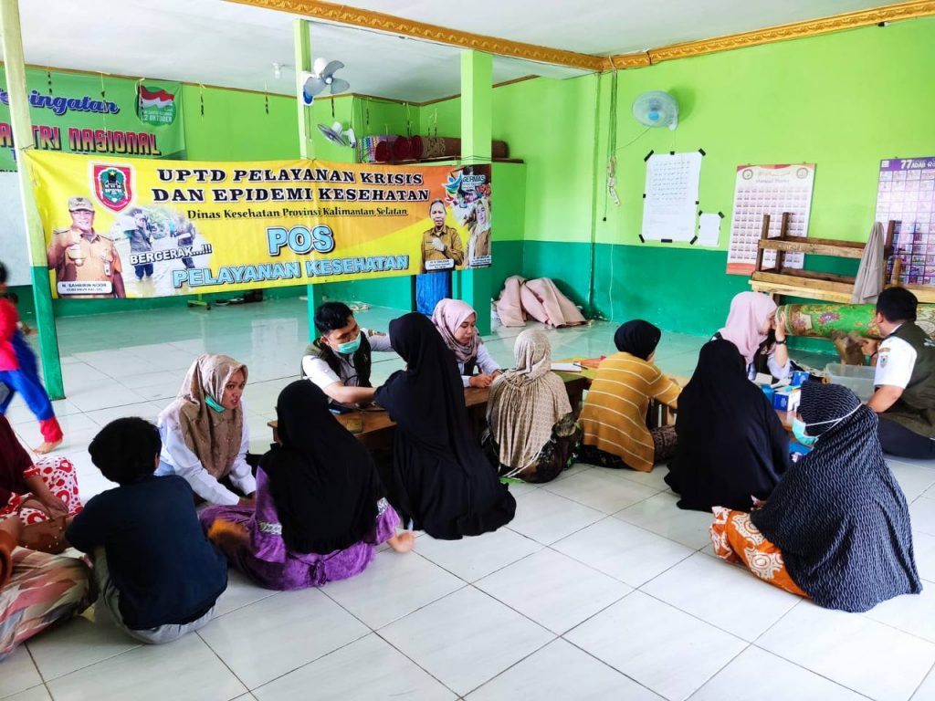 UPTD Pelayanan Krisis dan Epidemi Kesehatan Kalsel Dirikan Posko Untuk Korban Banjir Di Martapura