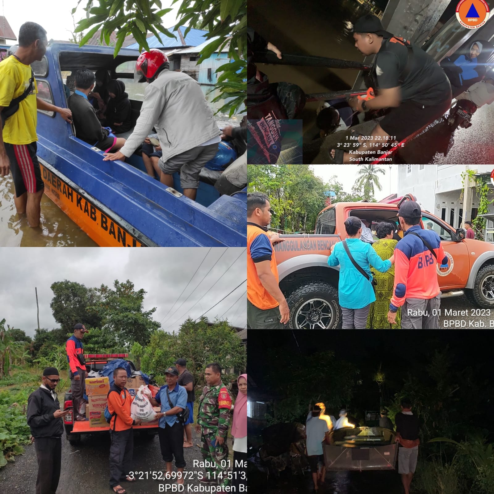 BPBD Banjar Sigap Bantu Warga Terdampak Banjir