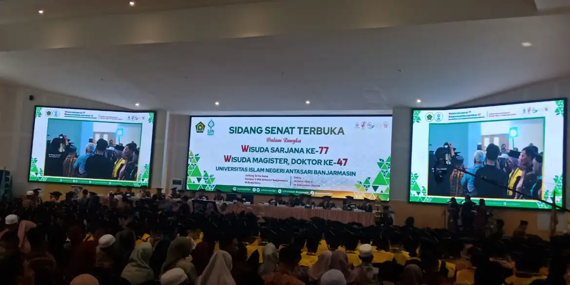 1.000 Peserta Ikuti Wisuda Sarjana ke-77, Magister dan Doktor ke-47 UIN Antasari di Banjarbaru