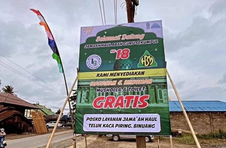 Rest Area Teluk Kaca Piring Binuang Siapkan Makanan Gratis Untuk Jemaah Haul Guru Sekumpul