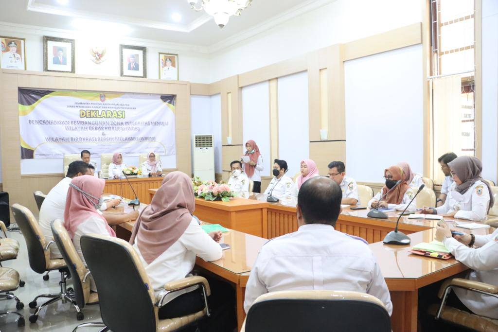 Disperkim Kalsel Canangkan Zona Integritas WBK dan WBBM