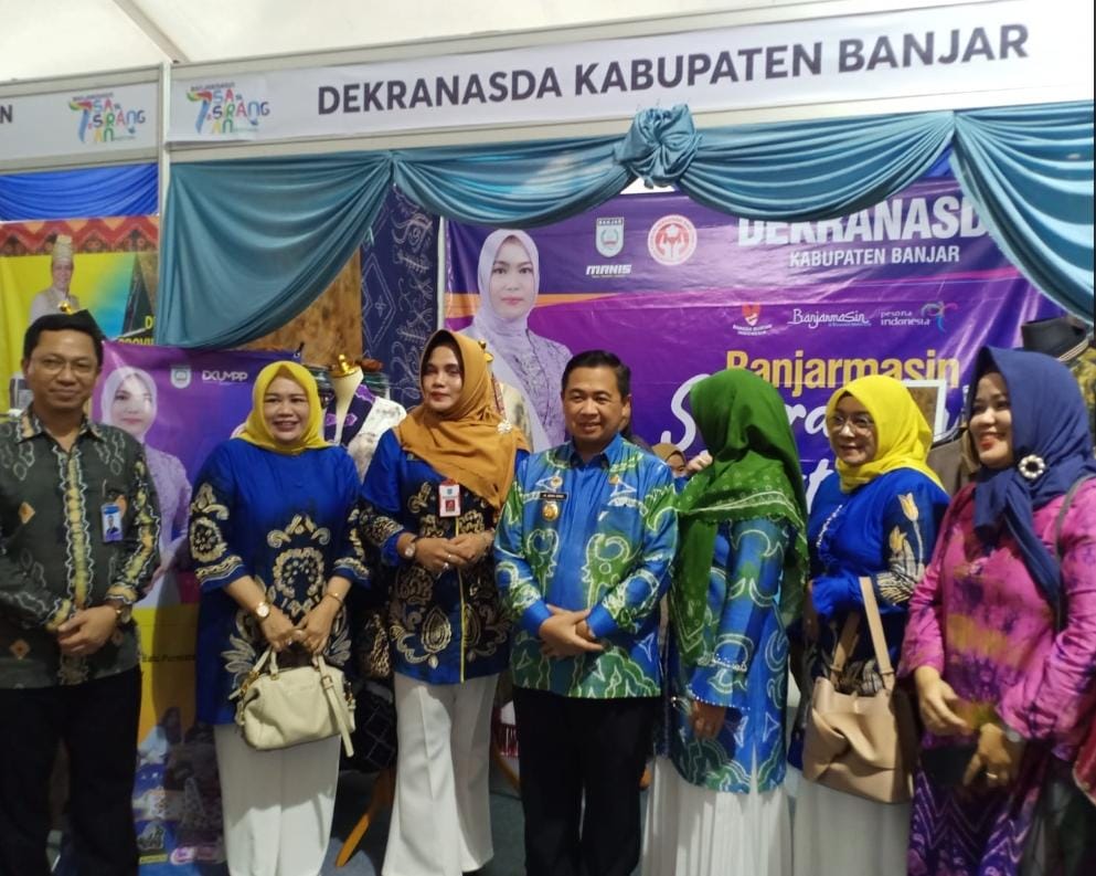 Dekranasda Banjar Libatkan 10 Pengrajin Sasirangan Pada Event  BSF ke-7