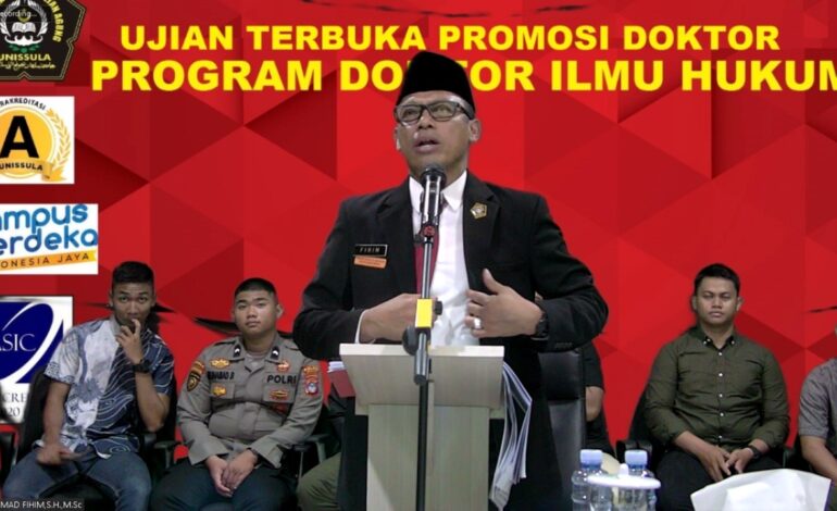 Wakapolres Banjar Raih Cumlaude Program Doktor