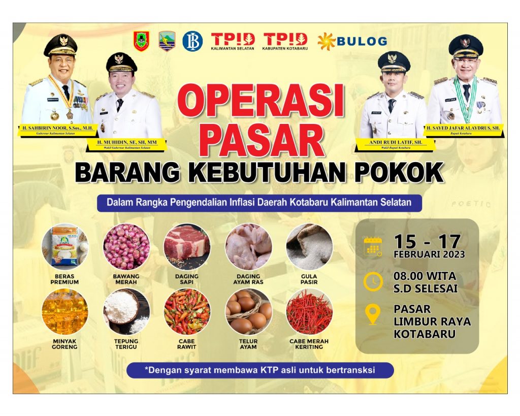 TPID Kalsel Tekan Inflasi Dengan Operasi Pasar