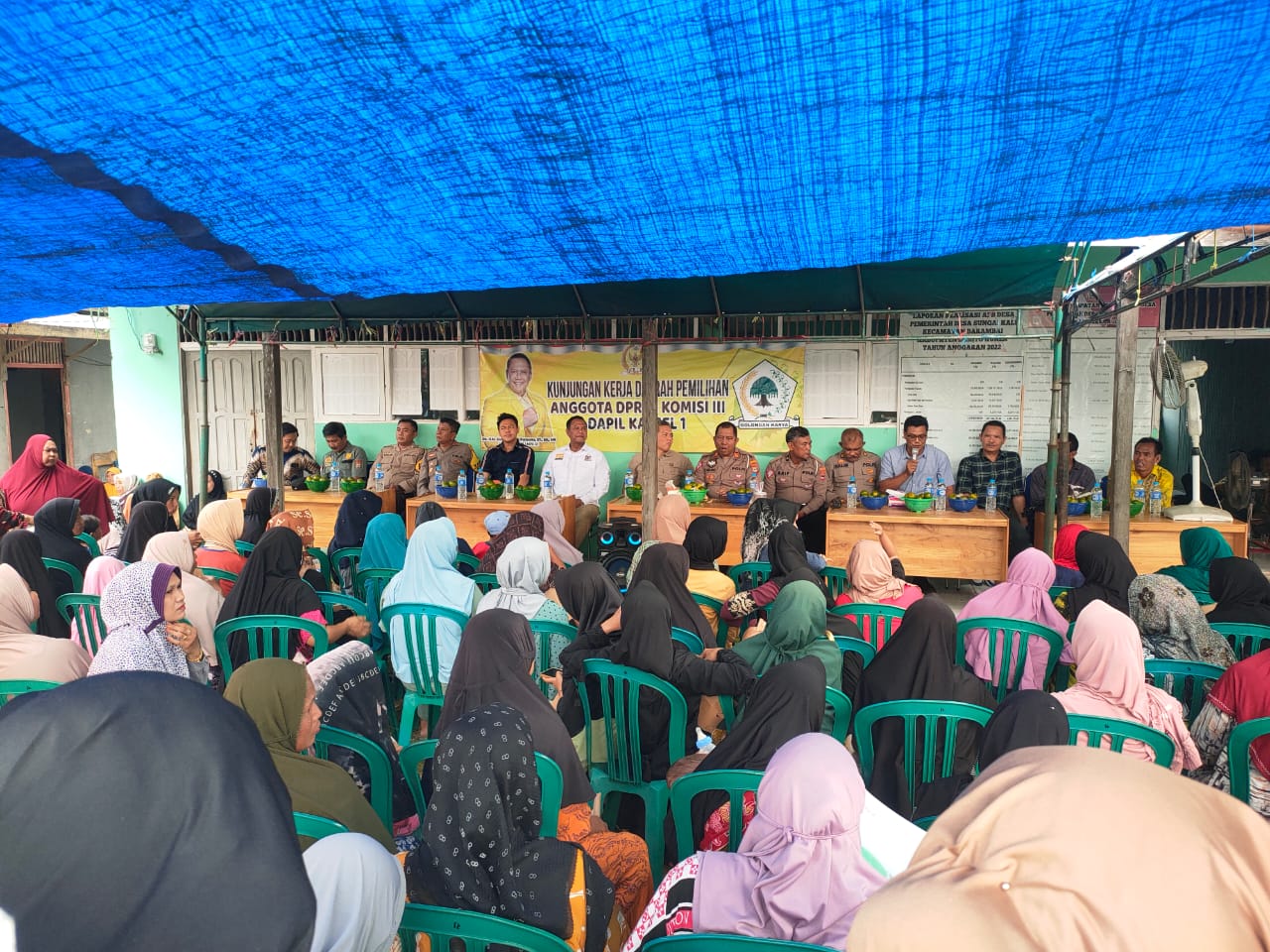 Laksanakan Pengamanan Saat Sosialisasi, Polres Batola : Bentuk Sinergitas Kepada Semua Elemen
