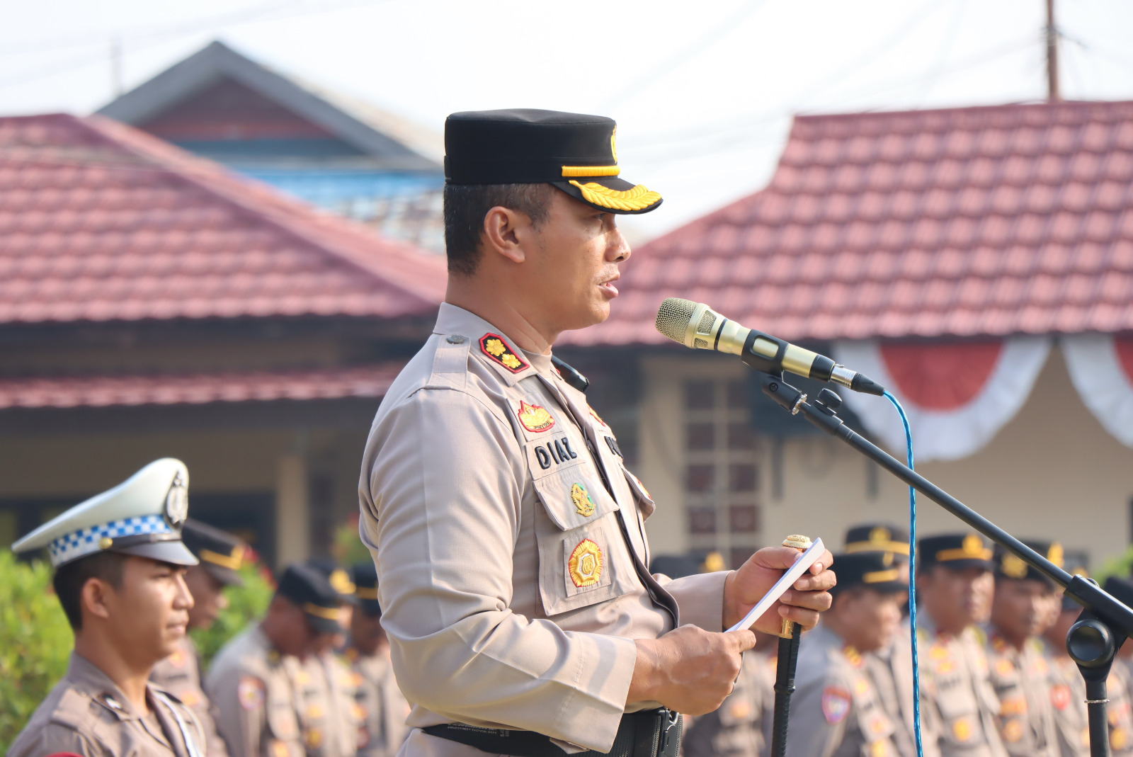 Polres Batola Laksanakan Apel Gelar Pasukan Operasi Kepolisian Kewilayahan Dalam Rangka Operasi Zebra Intan 2023