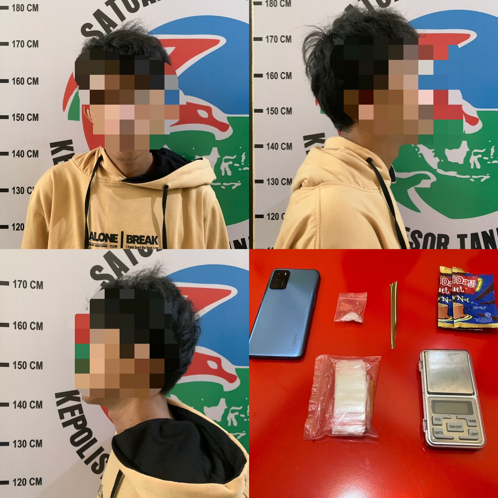 Satresnarkoba Polres Tanbu Ringkus Seorang Karyawan Swasta Pengedar Sabu