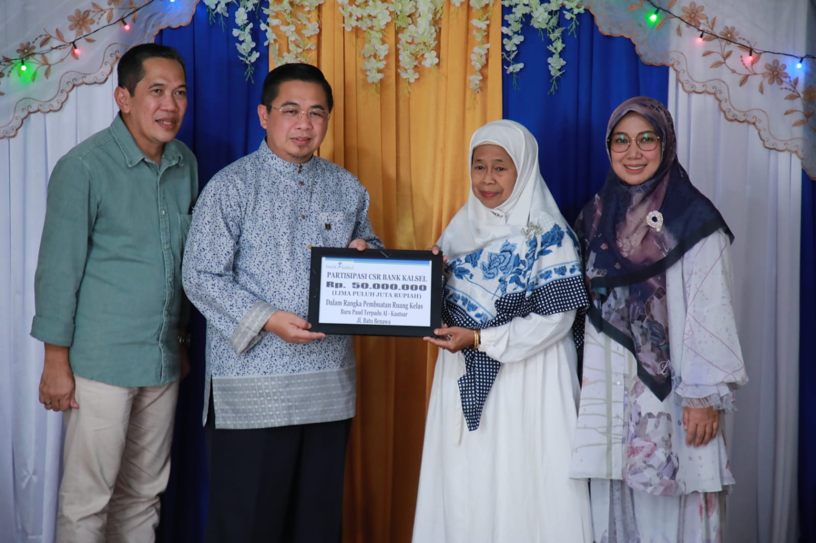 PAUD Al Kautsar Dapat Bantuan CSR Bank Kalsel