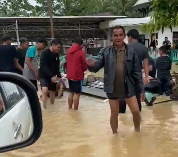 Curah Hujan Tinggi, Bantaran Sungai Amandit HSS Terendam