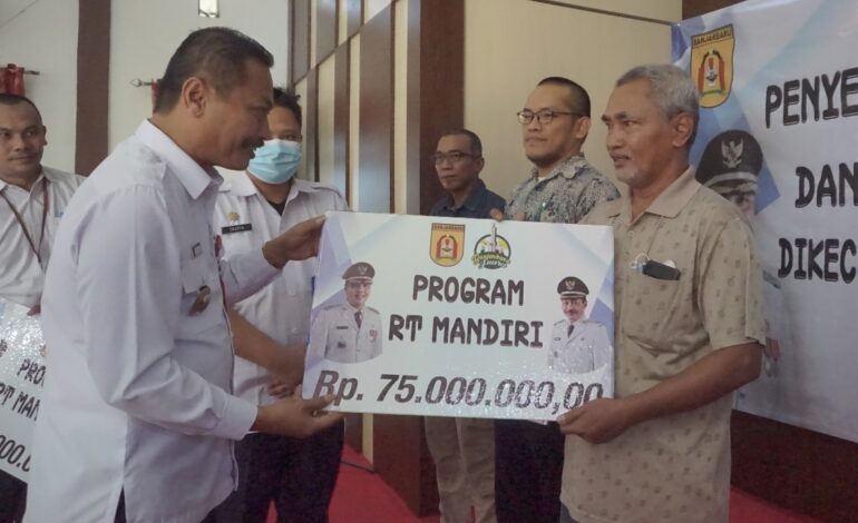 60 RT Mandiri Baru Meluncur Tahun 2023 , Wartono Harapkan Untuk Tingkatkan Kesejahteraan Warga