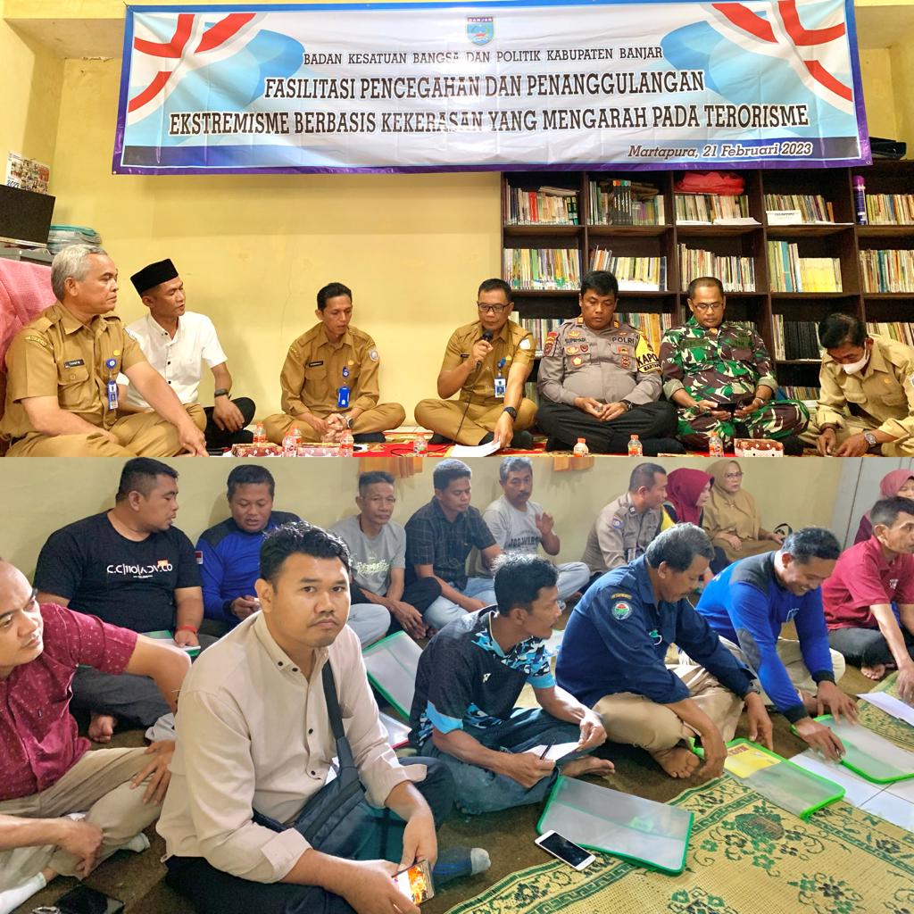 Tangkal Radikalisme dan Terorisme, Bakesbangpol Kabupaten Banjar Gelar Sosialisasi di Desa Cindai Alus