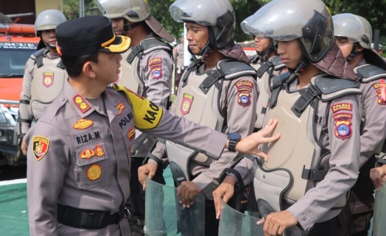 Kesiapan pengamanan pemilu 2024 oleh Polres Balangan.