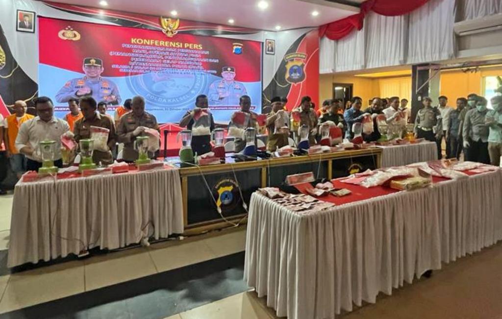 22,35 Kilogram Sabu-sabu Gagal Beredar di Kalsel