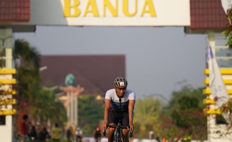 Ratusan Orang Meramaikan Sport Tourism Banua Triathlon Chalenge