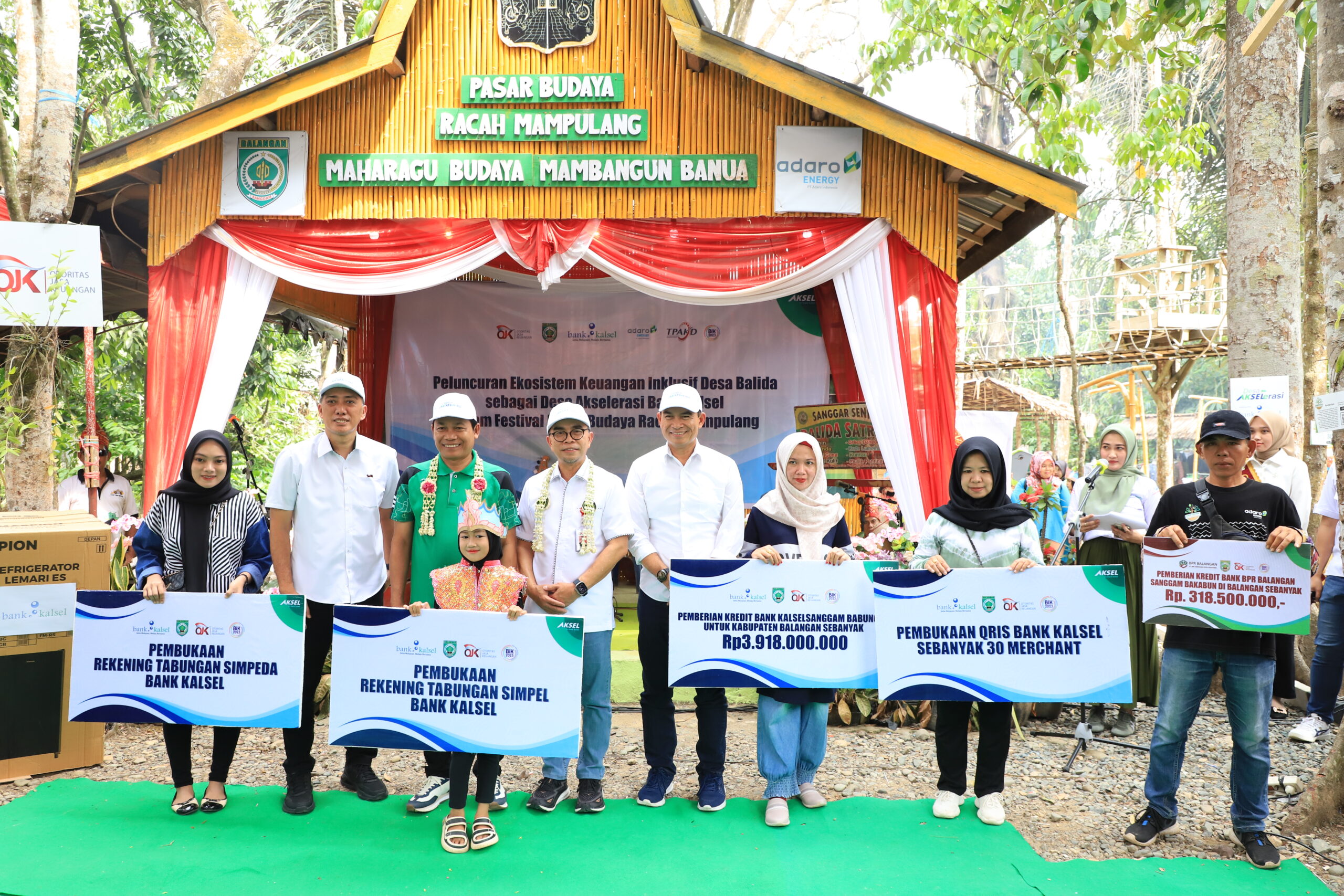 OJK, TPAKD Balangan dan Bank Kalsel Luncurkan Ekosistem Keuangan Inklusif Desa Balida sebagai Desa Akselerasi Bank Kalsel