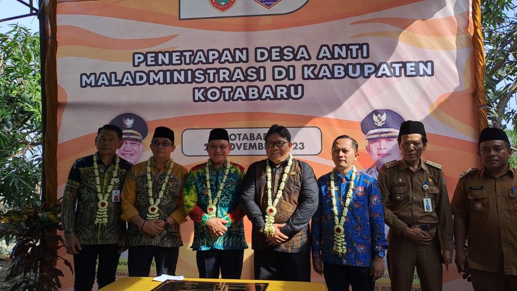 Ombudsman RI Resmikan Penetapan 10 Desa Anti Maladministrasi Di Kabupaten Kotabaru