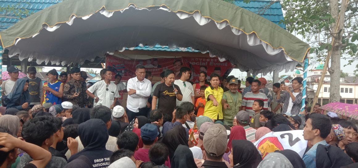 Ribuan Warga Banjar Ikut Jalan Sehat Sore Partai Gerindra