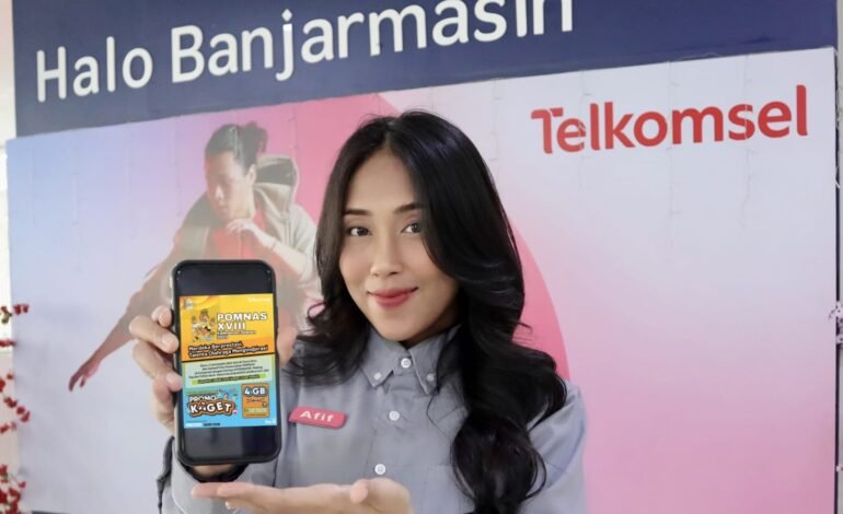 Telkomsel Dukung Pomnas XVIII 2023 di Kalsel, Hadirkan Tayangan Pertandingan Melalui MAXstream & IndihomeTV