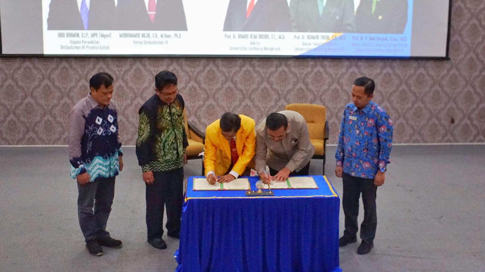 Tingkatkan Sinergi, Ombudsman RI Tandatangani MOU Dengan Universitas Lambung Mangkurat Banjarmasin
