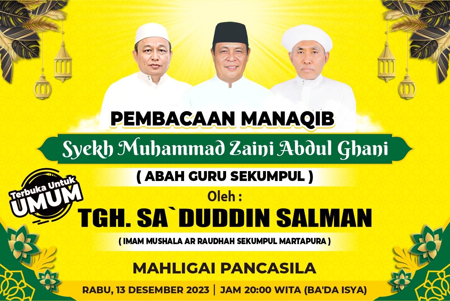 Paman Birin Gelar Manaqib Abah Guru Sekumpul