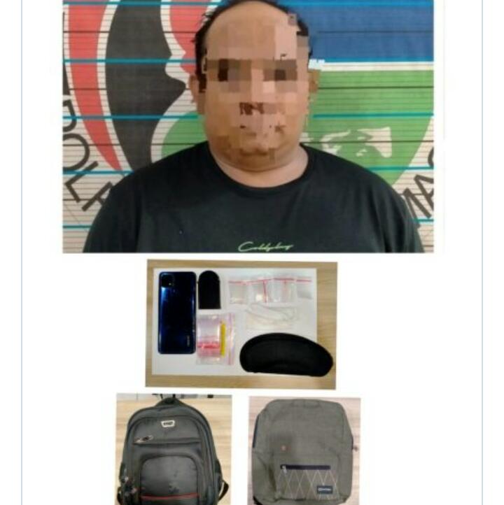 PEMILIK SABU – Warga Anjir Pasar Batola ini ditangkap karena kepemilik Sabu-sabu tiga paket 10 Gram