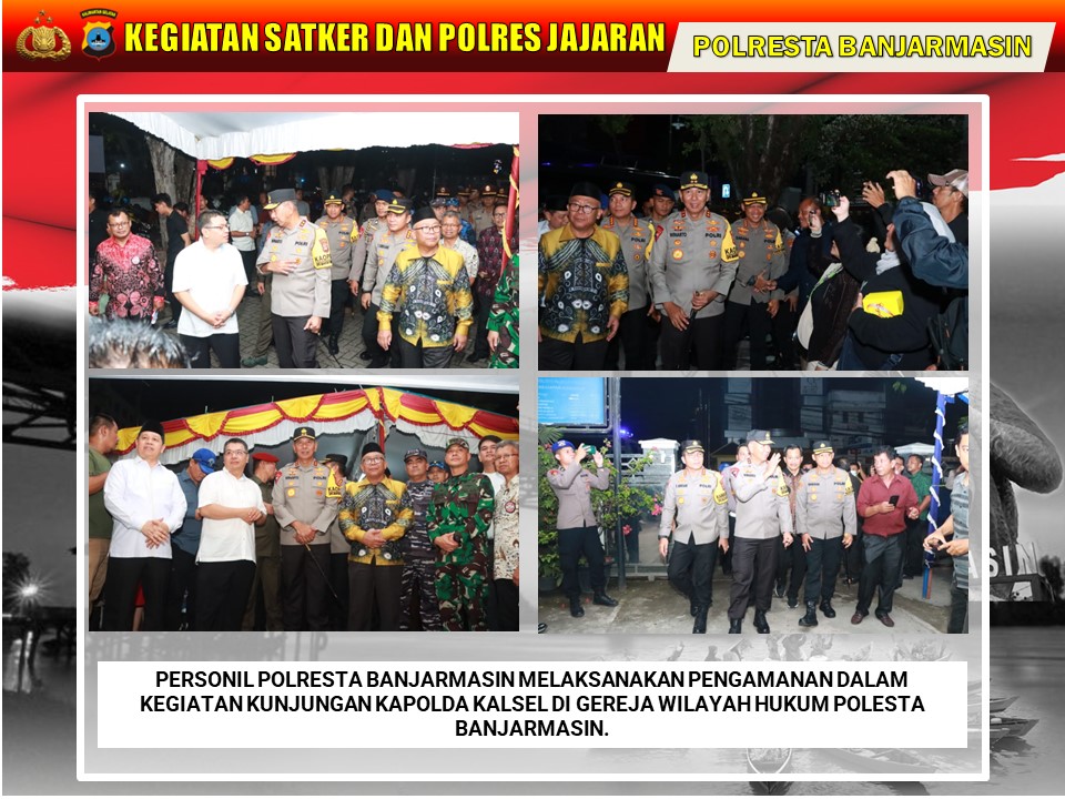 Polresta Banjarmasin Siap Jaga Keamanan saat Perayaan Natal dan Tahun Baru