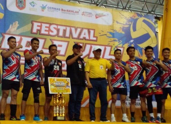 Tim TNI AU Jawara Festival Bola Voli Paman Birin Cup 2023