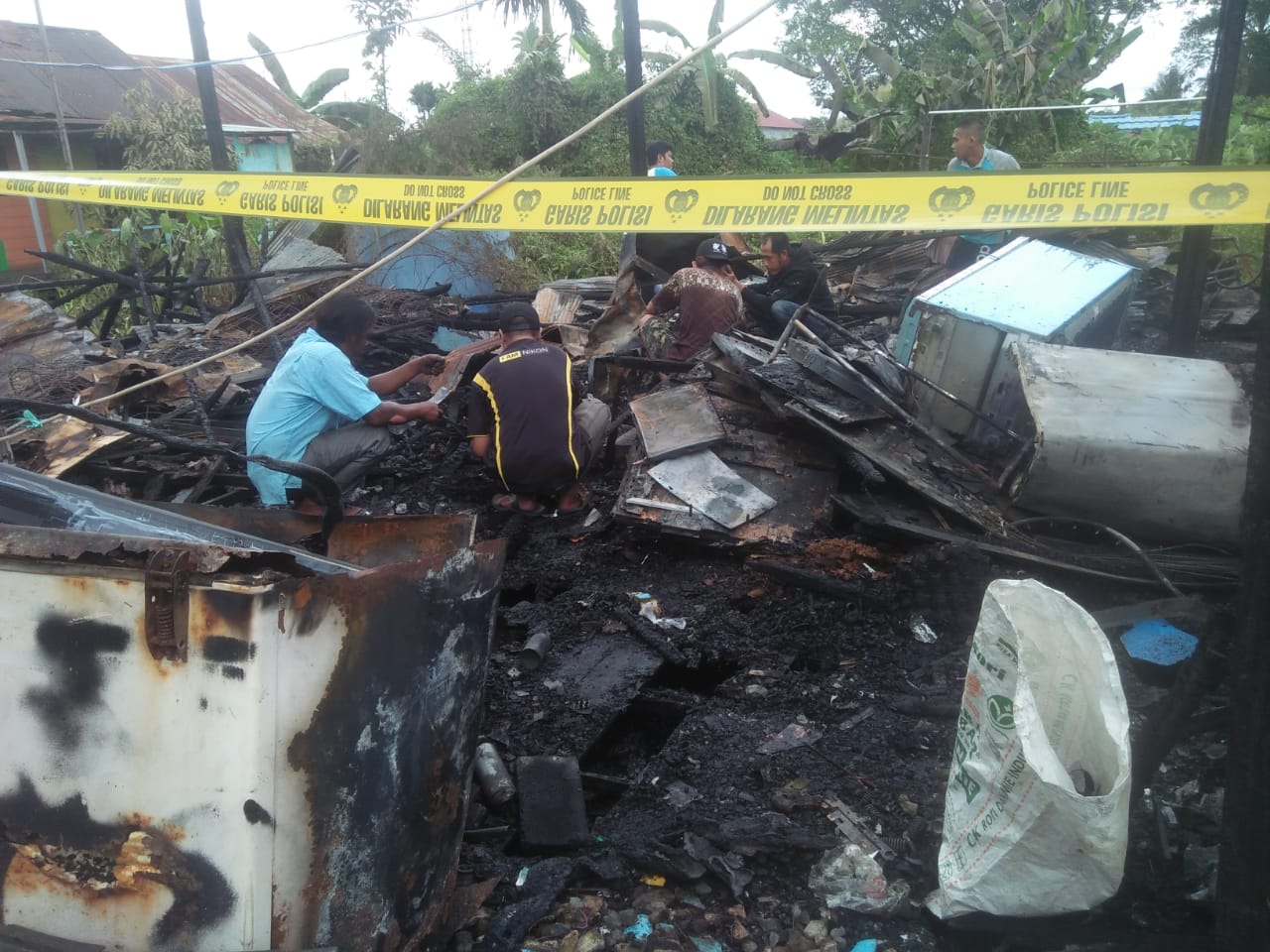Kebakaran Dinihari di Antasan Segara Hanguskan Gudang Service Elektronik Milik Agau Ludes